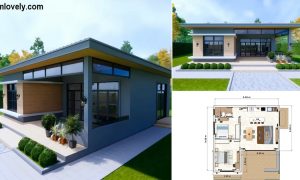 Gorgeous Small Modern House Design 9 x 9 m ~ Homlovely.com