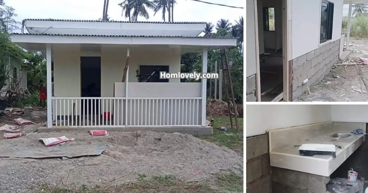 Low-Cost Simple Half-Concrete House 1 Month Build 100K (12x14ft) ~ Homlovely.com