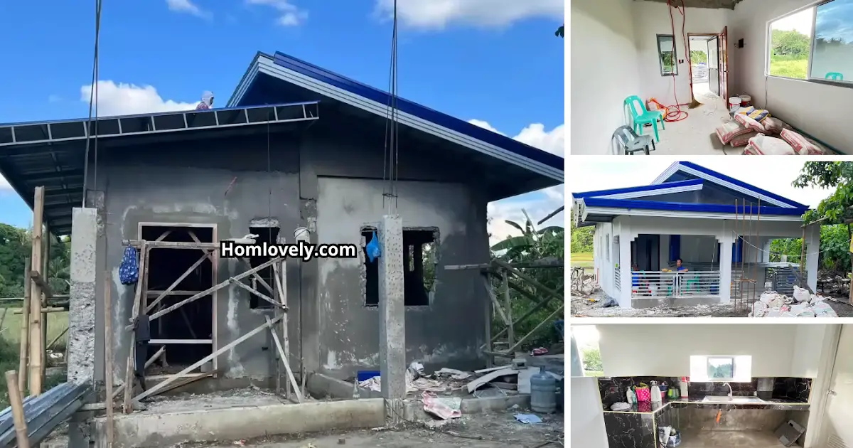 3-Bedroom Simple Concrete House Idea For Your Family ( 98 SQM ) ~ Homlovely.com