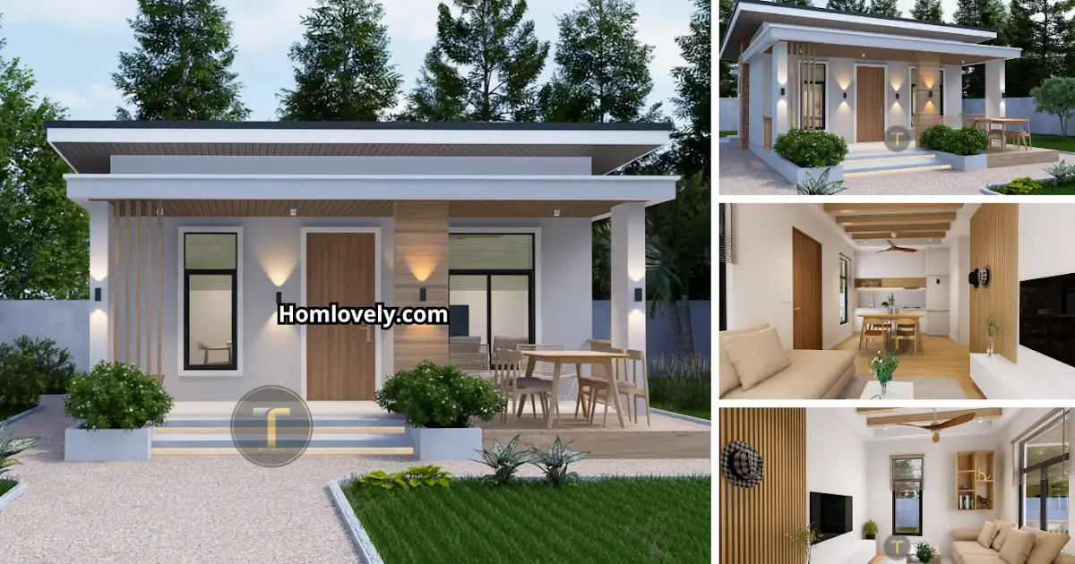 Compact House Design 6 x 6m Floor Plan, Simple but Cozy ~ Homlovely.com