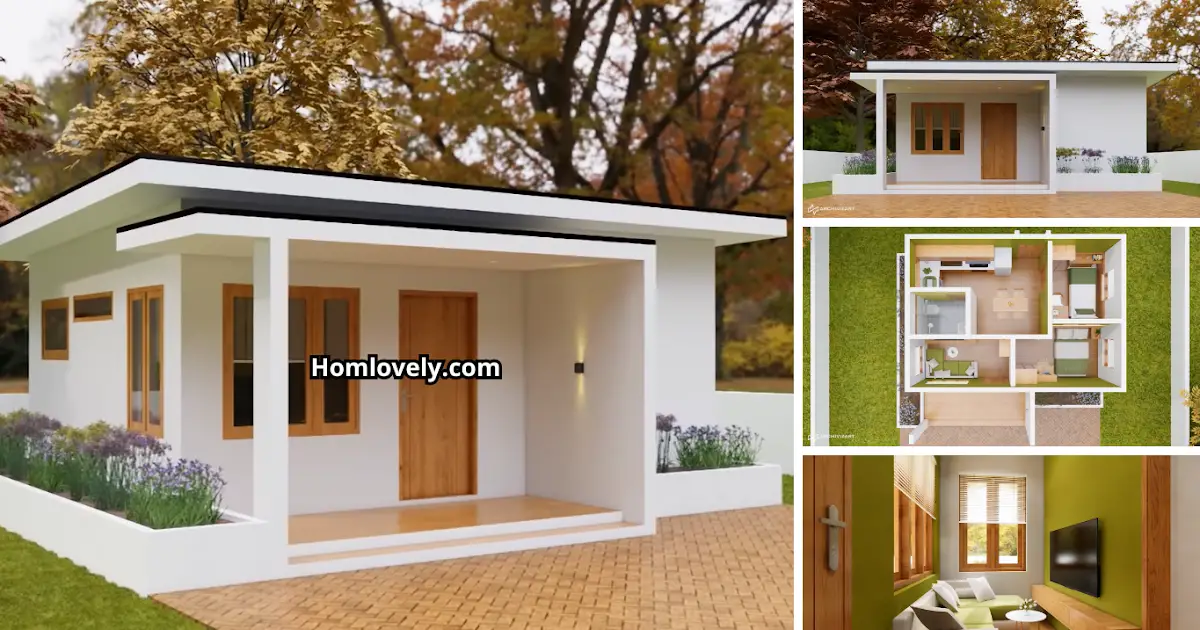 Cozy & Modern Small House Design 2 BR (5x7 Meters) ~ Homlovely.com