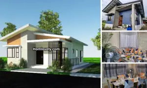 Inspiring 71 Sqm Simple OFW House Design 3BR 2TB ~ Homlovely.com