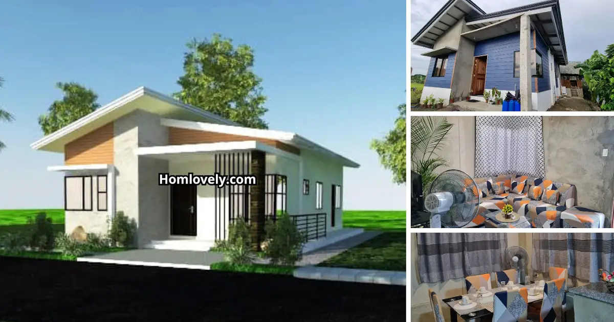 Inspiring 71 Sqm Simple OFW House Design 3BR 2TB ~ Homlovely.com