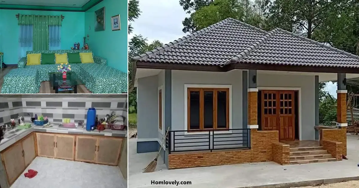 Neat Green Interior Ideas for Small Bahay House Design ~ Homlovely.com