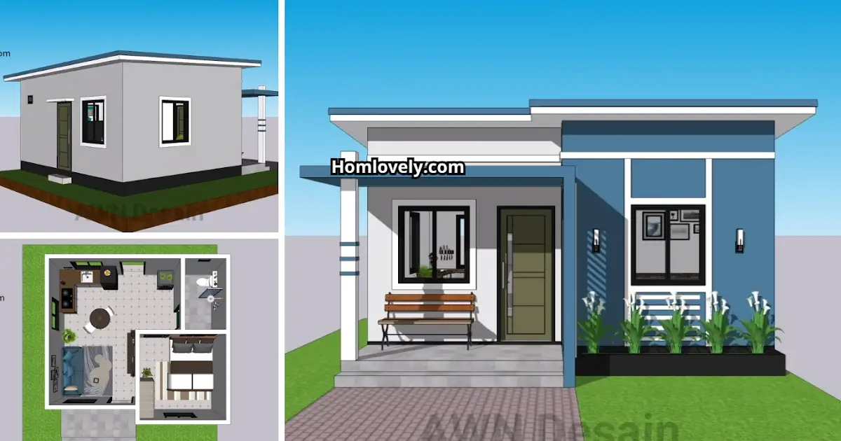 Simple Low-Cost House Design in 6x5m