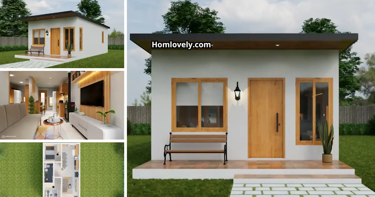 Simple Stunning Compact House 5x8m with 2BR ~ Homlovely.com