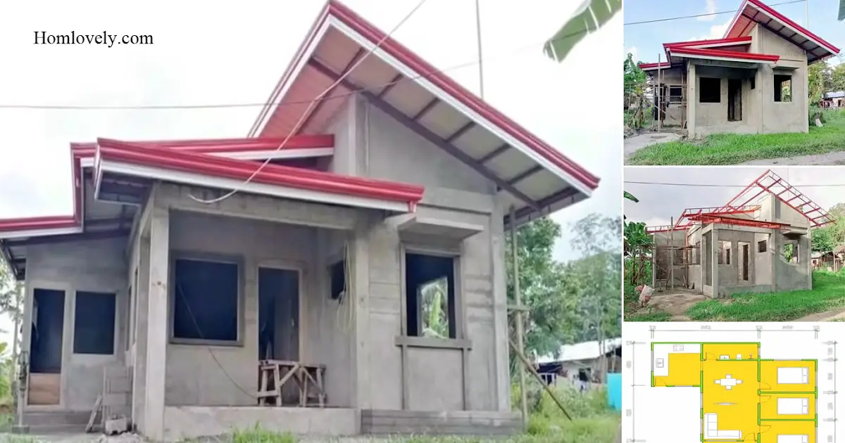 Small Bahay Design With Full Concrete Materials ~ Homlovely.com