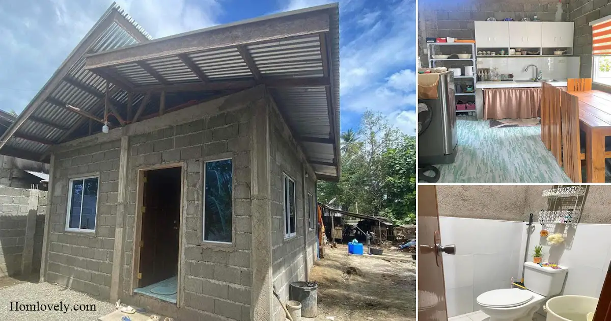 220K Php Concrete Small Bahay With Cozy Rooms ~ Homlovely.com