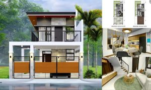 4 x 8 M Two-Storey House Design and Floor Plan ~ Homlovely.com