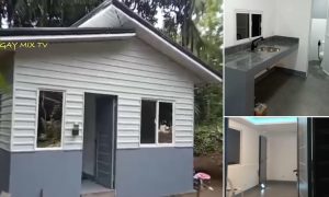 5x5m Mas Mura Half Concrete-Cladding Bahay ~ Homlovely.com