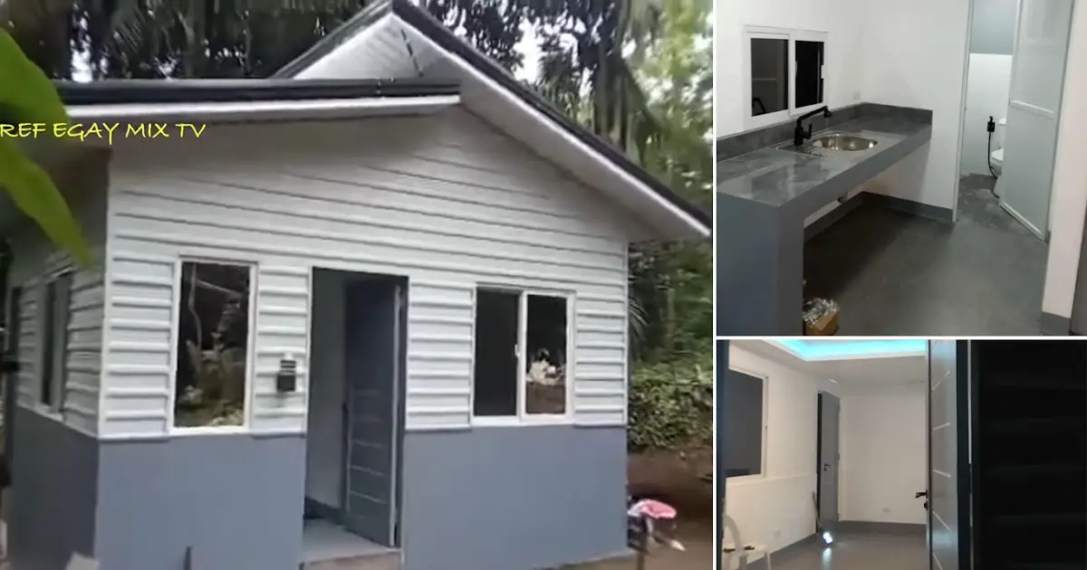 5x5m Mas Mura Half Concrete-Cladding Bahay ~ Homlovely.com