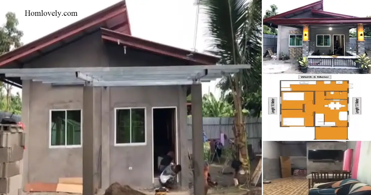 On Progress - Low Budget Small Bahay Design + Plan ~ Homlovely.com