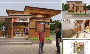 Best 2BR Small House with Sari-Sari Store ( 38 Sqm ) ~ Homlovely.com