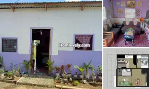 Cheap & Cute Purple Home Idea (Low-Budget Half-Hardiflex) ~ Homlovely.com