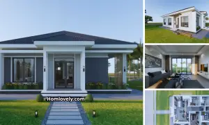 Dream Small House Design with 4 Bedrooms (125 sqm) ~ Homlovely.com