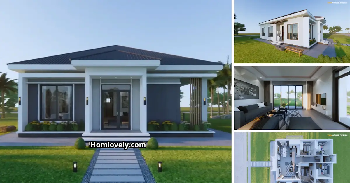 Dream Small House Design with 4 Bedrooms (125 sqm) ~ Homlovely.com