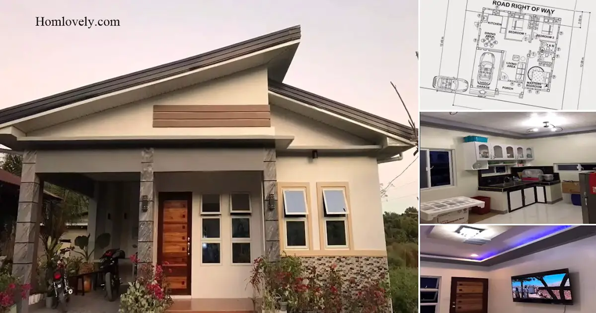 Minimalist and Humble Small House Design + Plan ~ Homlovely.com
