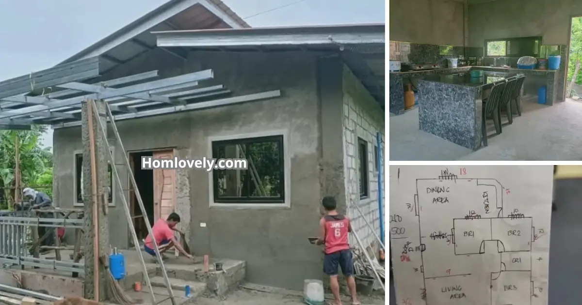 OFW Couple from Quezon Builds Dream House – 3BR for ₱900K ~ Homlovely.com