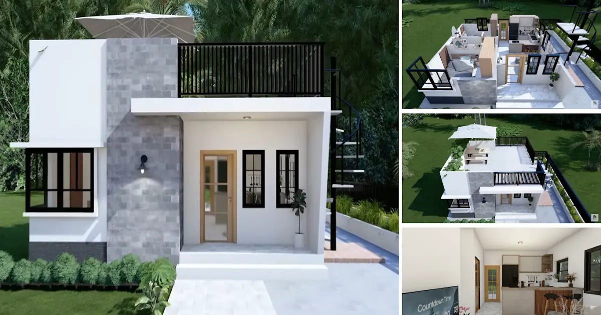 49sqm Growing House with Roof Deck ~ Homlovely.com