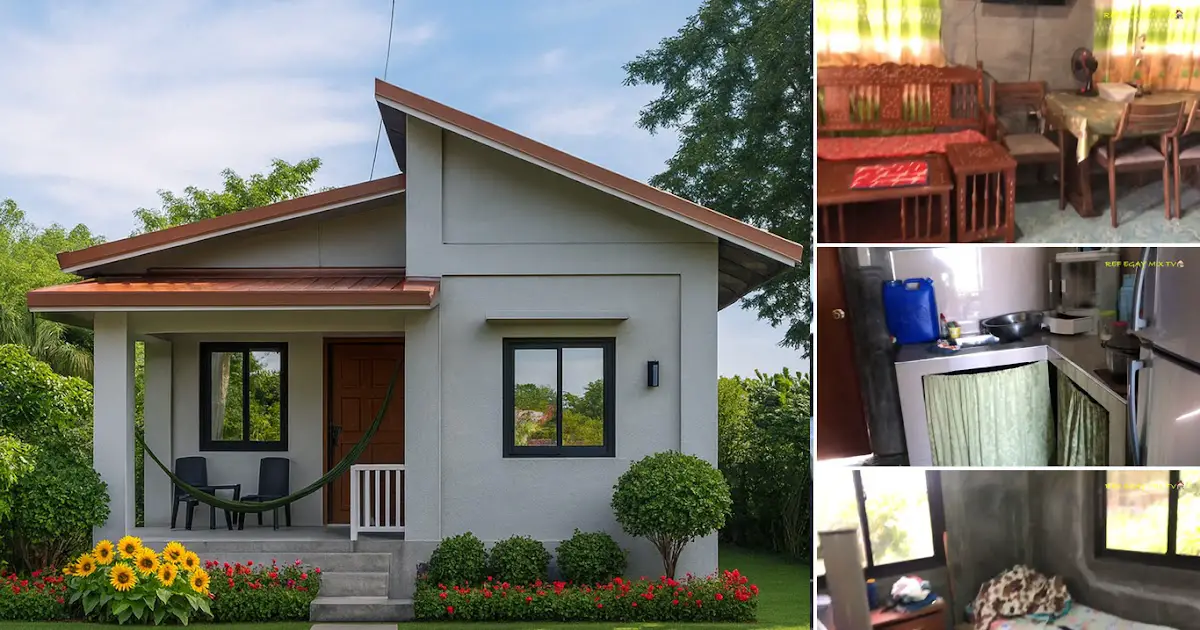 Concrete House with 2 Bedrooms (44sqm) ~ Homlovely.com