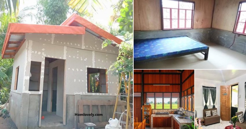 Half Metal Cladding House Design 36 sqm ~ » HouseDesigns