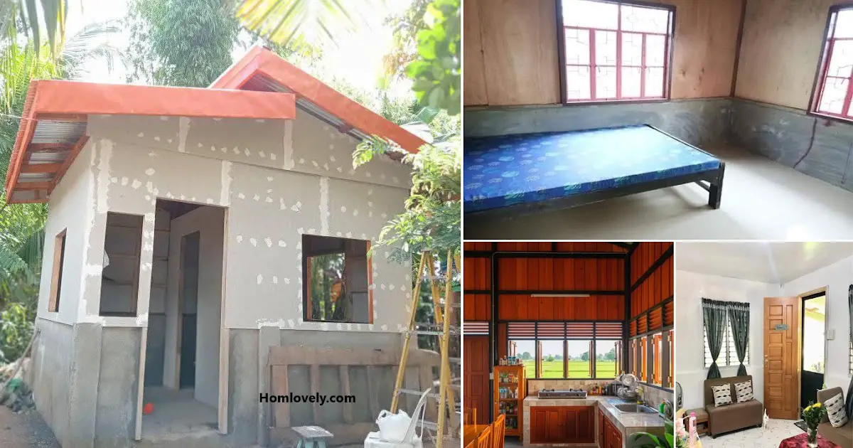 Half Metal Cladding House Design 36 sqm ~ Homlovely.com