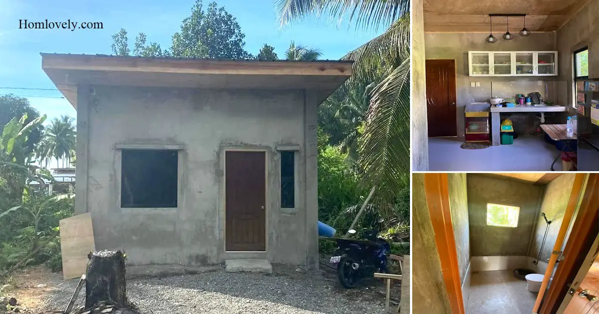 Only 300K Small House Design With Concrete Materials ~ Homlovely.com