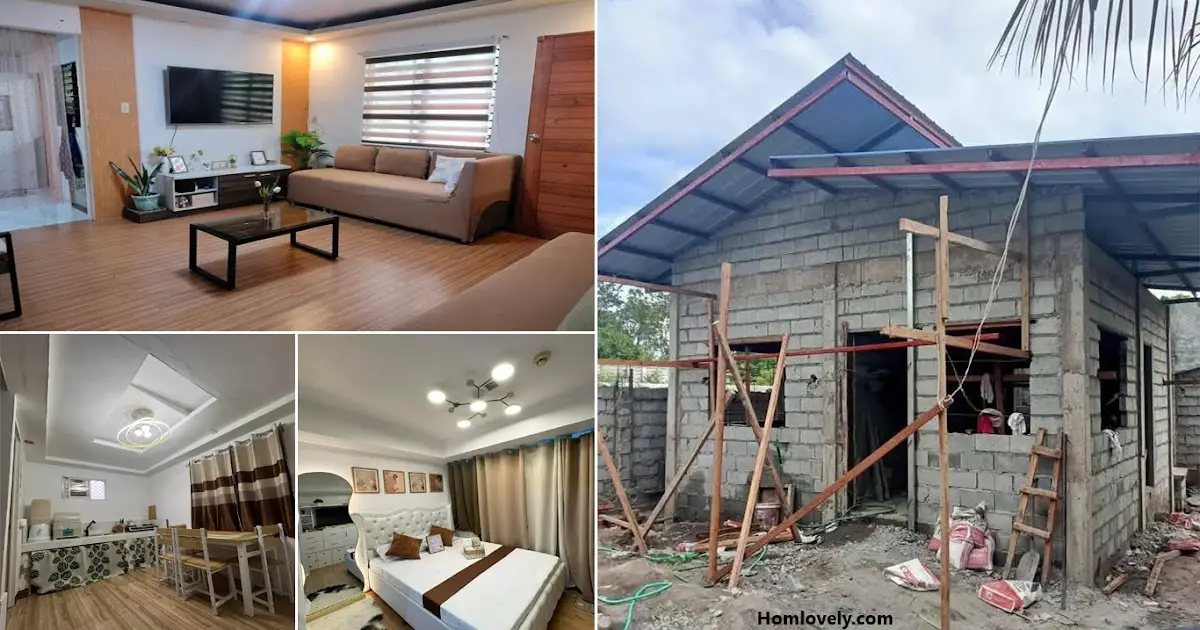 Modern Pinoy House Design 9x6 m in 2Br 1Cr ~ Homlovely.com
