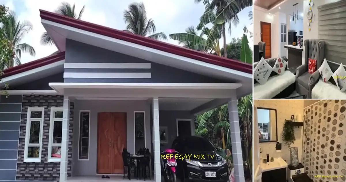 Simpleng Bahay Na May Modernong Istilo ~ Homlovely.com