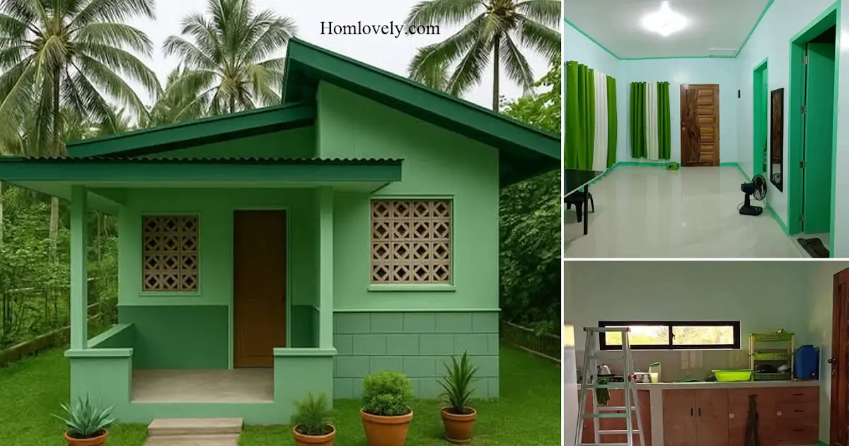 Simpleng Small Bahay With Green Impression ~ Homlovely.com