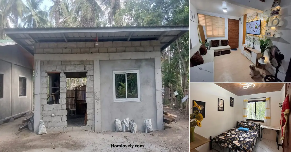 Before-After 6x7 m Simpleng Bahay House ~ Homlovely.com