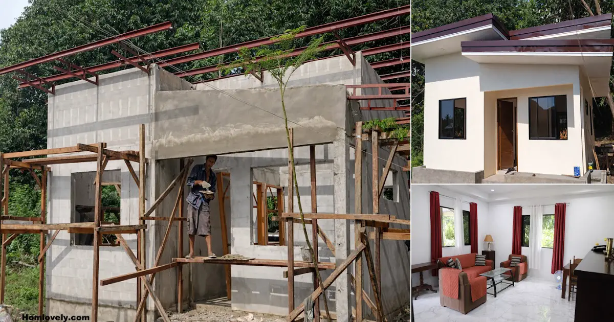 Concrete House on a Low Budget ~ Homlovely.com