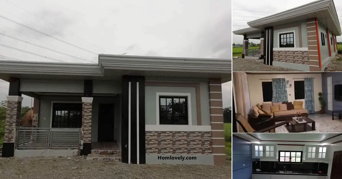 Full-Concrete 100 sqm Bahay House Design OFW Dubai ~ Homlovely.com