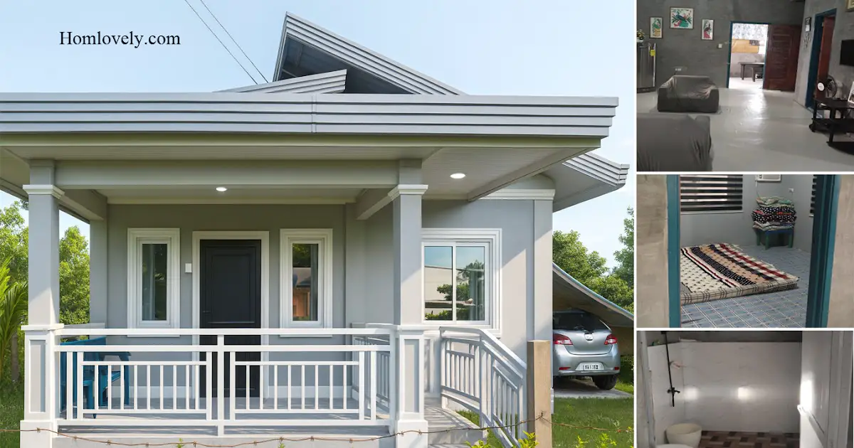 Minimalist Small Bahay Design With Cozy Interior Rooms ~ Homlovely.com