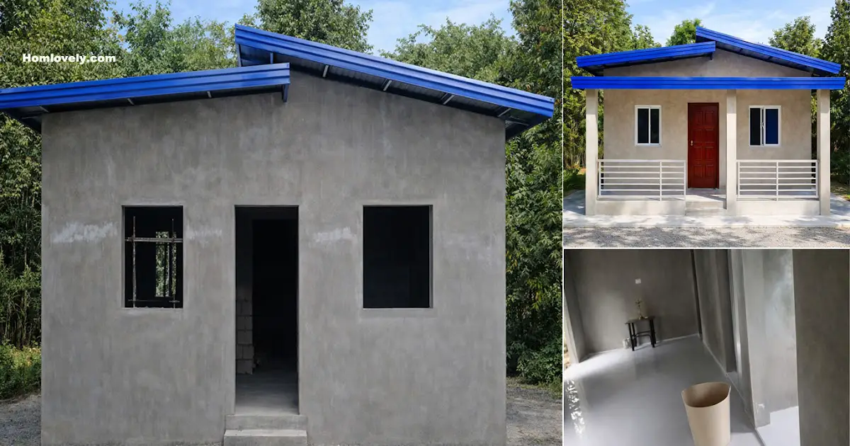 320K PHP Full Concrete House in 37 Sqm ~ Homlovely.com