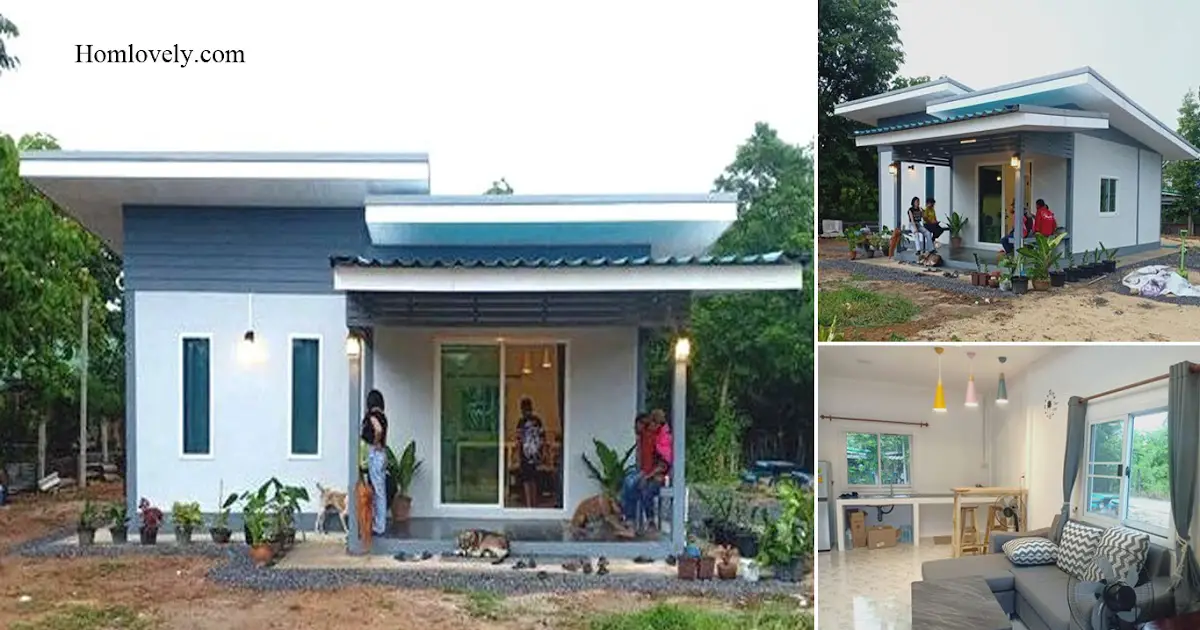 Low Cost Small House Design With Cozy Living ~ Homlovely.com