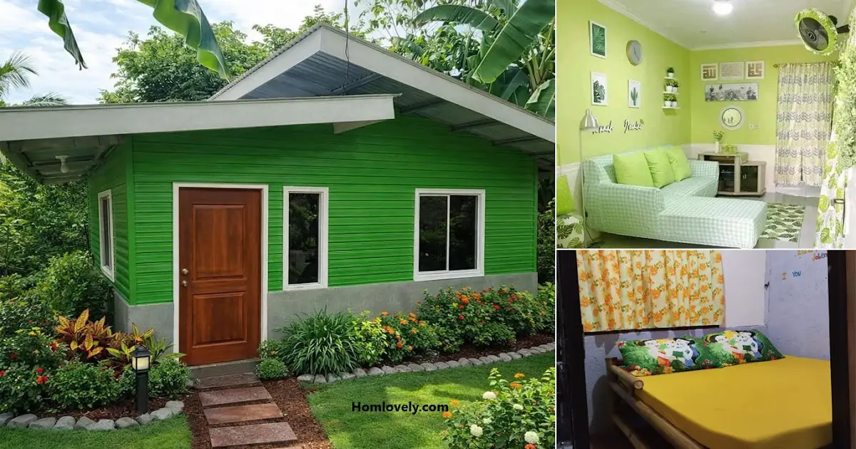 Pretty Small Green Bahay in 250k PHP ~ Homlovely.com