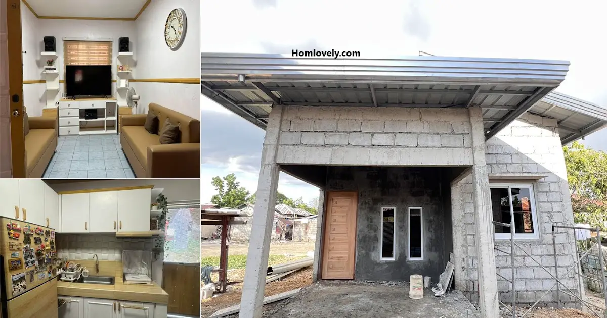 Simple Bahay 780k PHP with Cozy Modern Interior ~ Homlovely.com