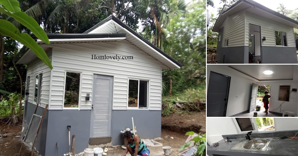 Half Metal Half Concrete Small Bahay Design Ideas ~ Homlovely.com