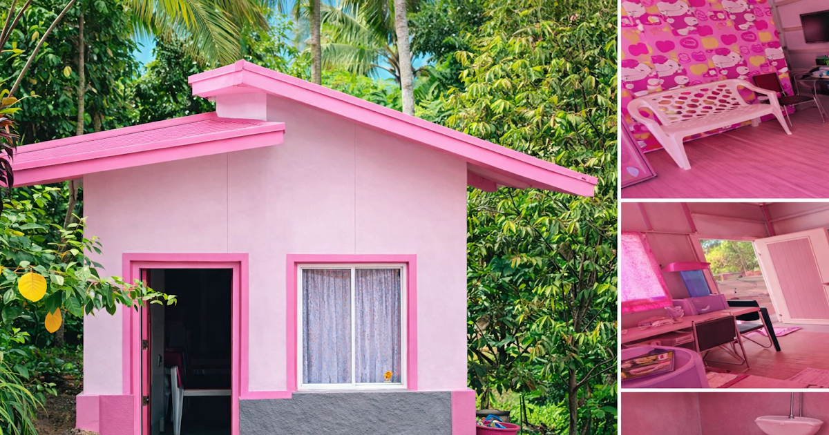 Pretty Small Bahay With Pink Interior Rooms ~ Homlovely.com