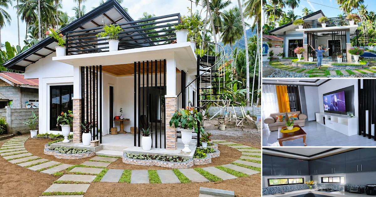 75 sqm House with Clever Roof Deck ~ Homlovely.com