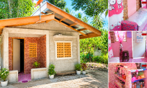 Concrete Small Bahay With Pretty Interior Rooms ~ Homlovely.com