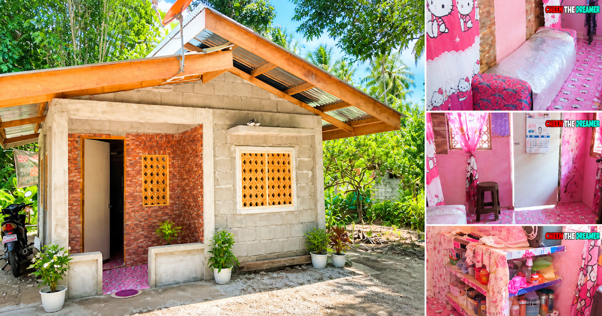 Concrete Small Bahay With Pretty Interior Rooms ~ Homlovely.com