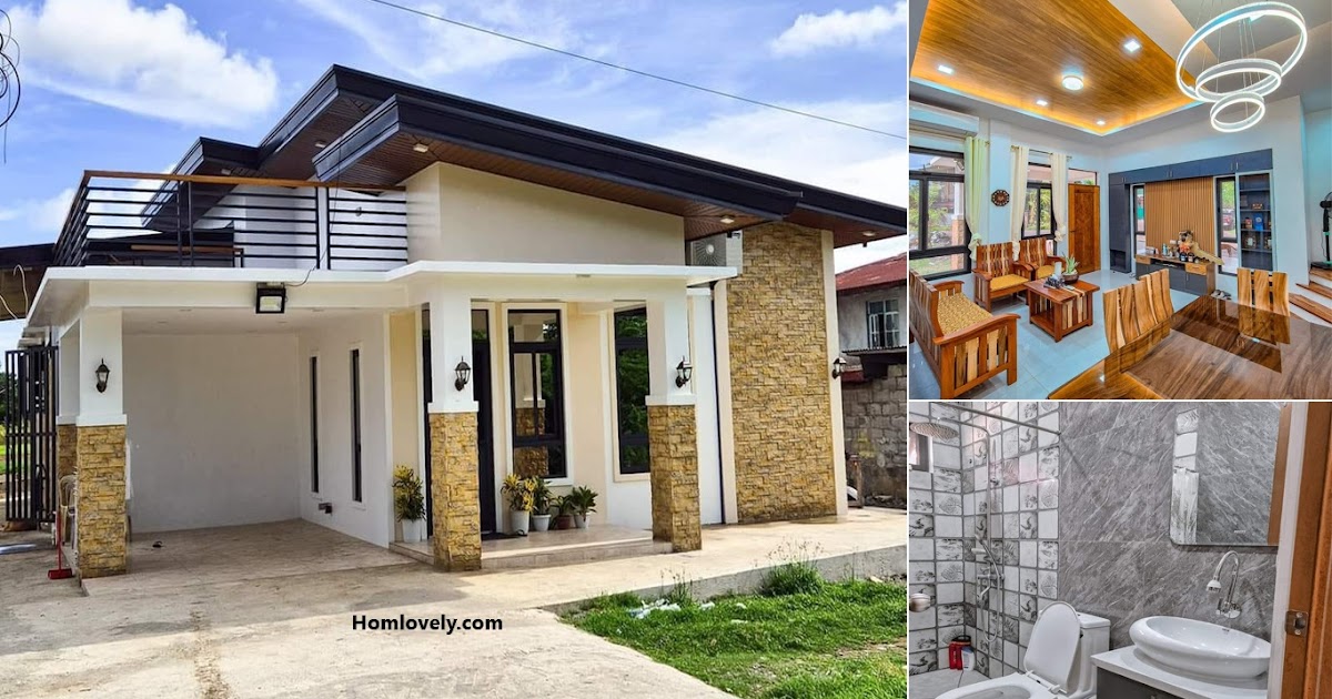 Cozy 126 sqm Bungalow House with Roofdeck 3-Bedroom ~ Homlovely.com
