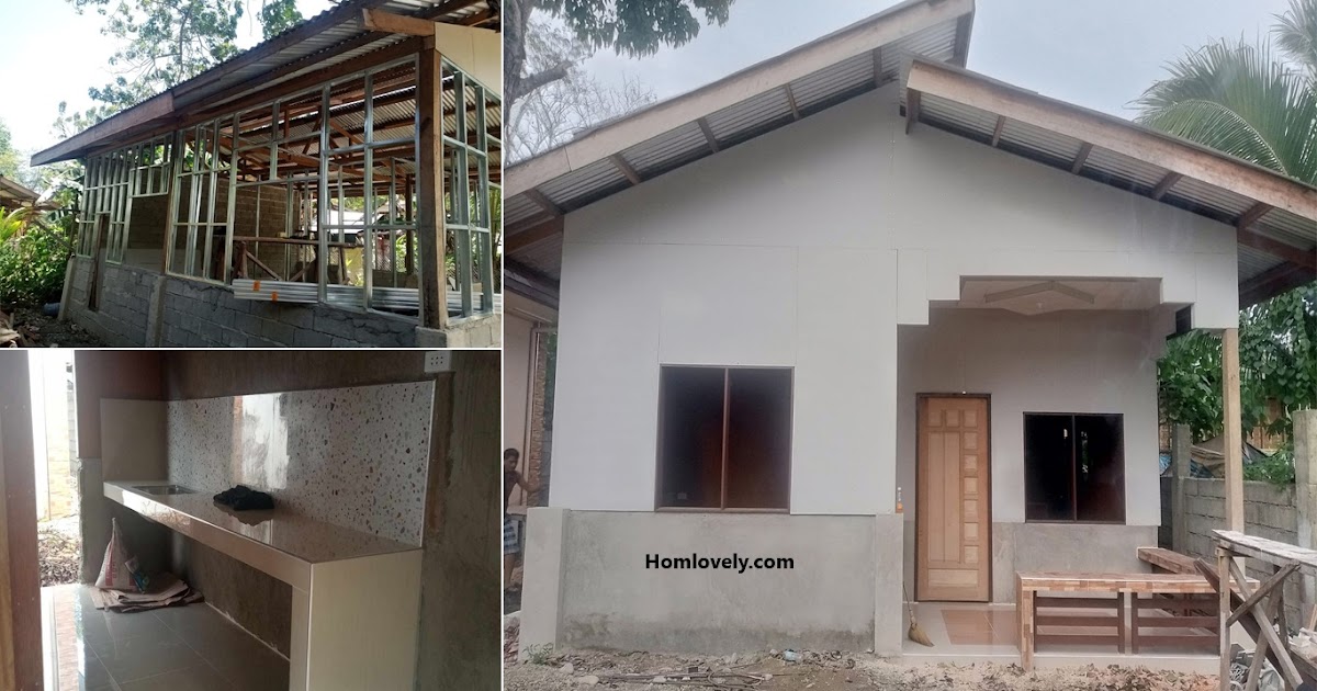 Half Concrete Half Hardiflex 18x20 Bahay for Family ~ Homlovely.com