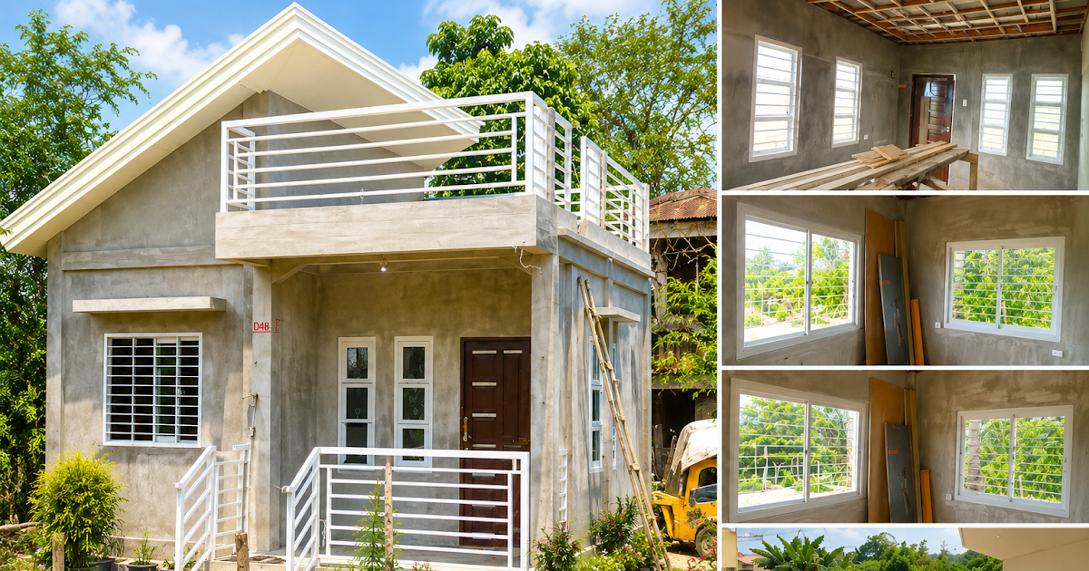 Humble Small Bahay Design With Mini Roof Deck ~ Homlovely.com