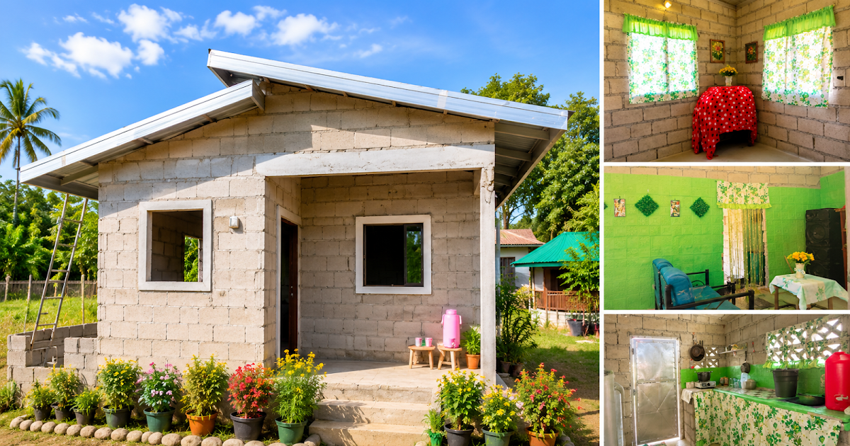 Only 200K PHP Concrete Small Bahay Design Ideas ~ Homlovely.com
