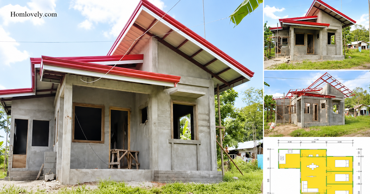 Super Ganda Small Bahay Design and Detail Plan ~ Homlovely.com