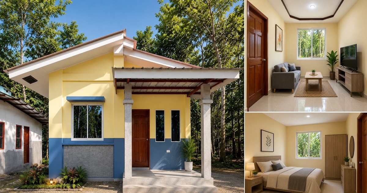 43 Sqm Beautiful Small House Design ~ Homlovely.com