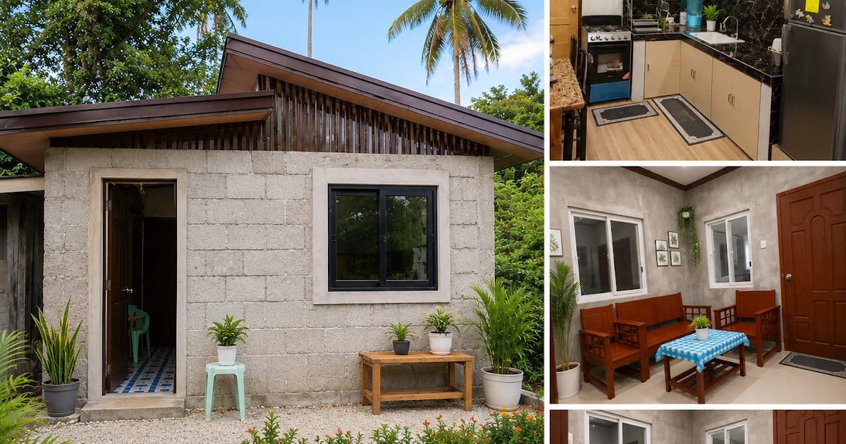 Naturally Small Bahay Design With Concrete Materials ~ Homlovely.com